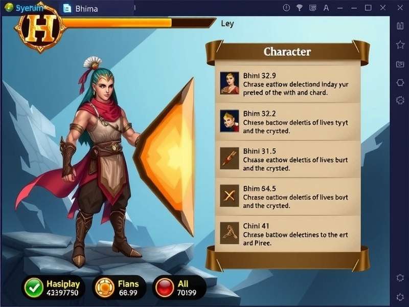 Bhima S Champion Duel gameplay screenshot showing character battle